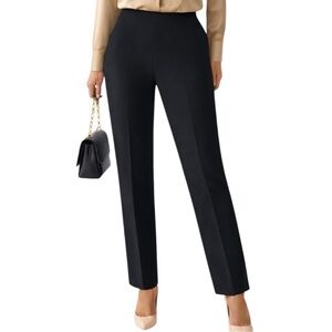 & Trousers Black Stretch Pants Size 6